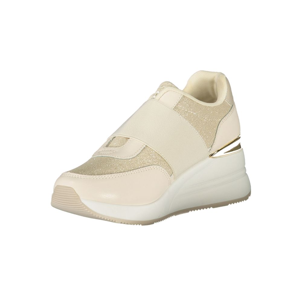 Laura Biagiotti Women's Athletic Polyester & Polyethylene Sneakers - Beige Signature