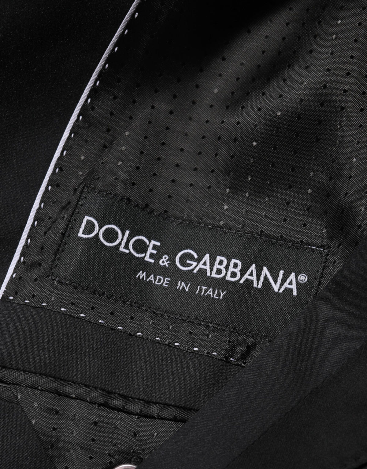 Dolce & Gabbana Men's Cotton Polyamide Viscose & Silk Blazer - Black