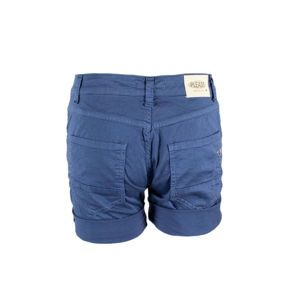 Please Blue Cotton Short