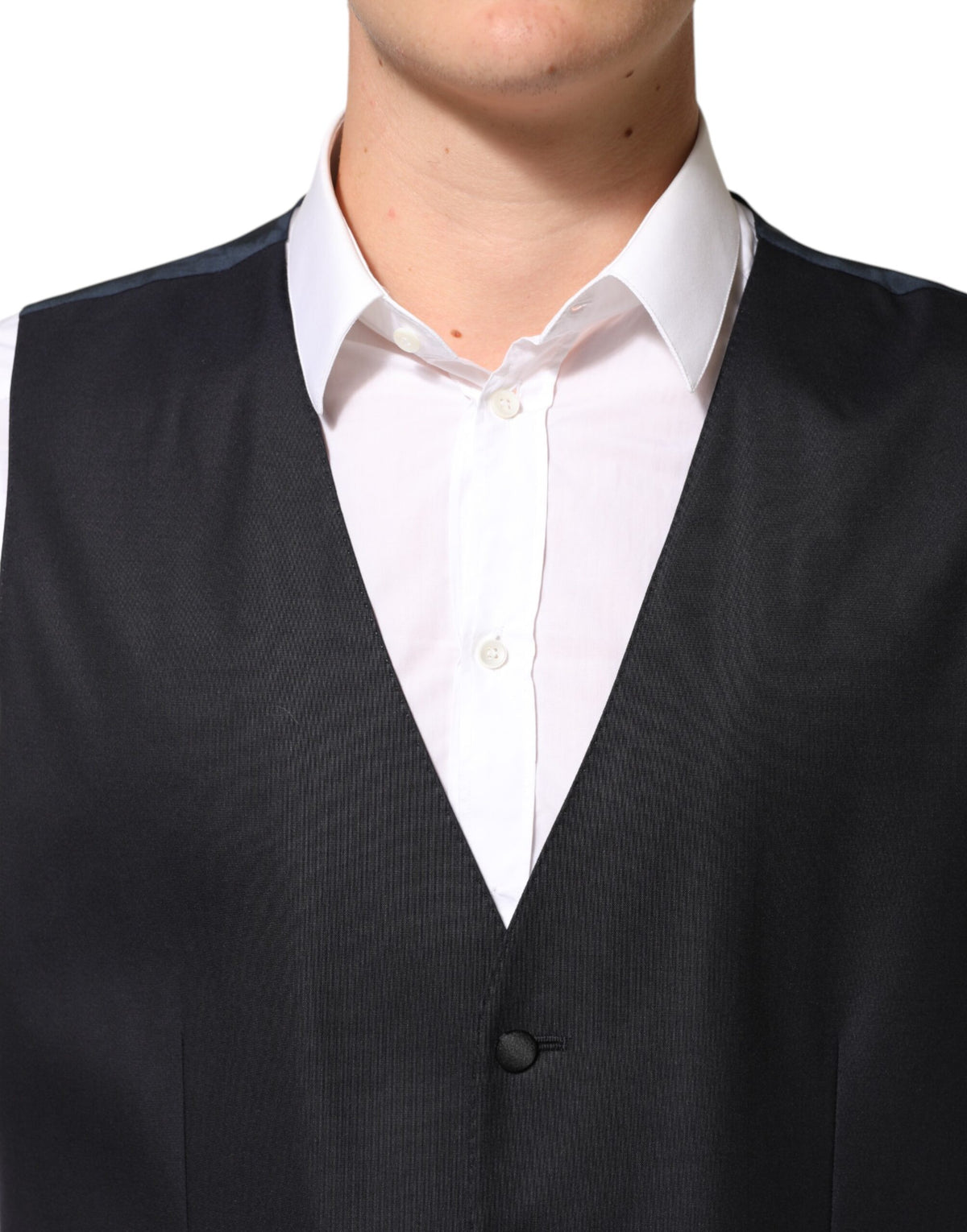 Dolce & Gabbana Men's Slim Virgin Wool Polyester & Silk Pant Suit - Black