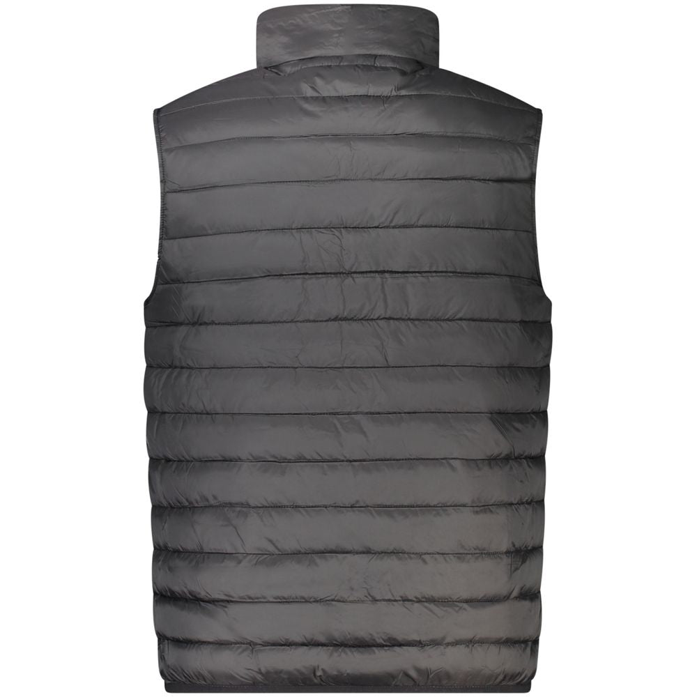 Vest by Cavalli Class for men in polyester black features an on trend silhouette, showcasing a sophisticated and premium lightweight & pockets for a truly on trend finish.