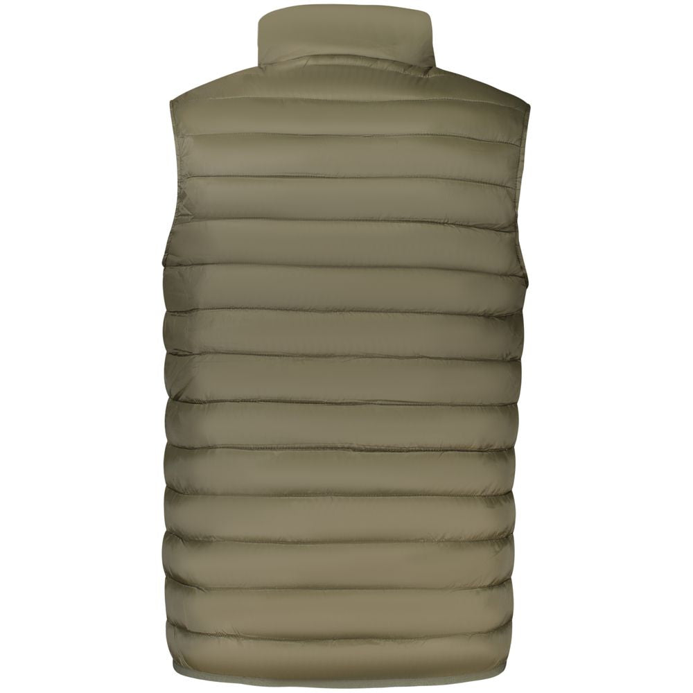 Vest by Cavalli Class for men in polyester green & signature features an on trend silhouette, showcasing a sophisticated and premium pockets for a truly on trend finish.