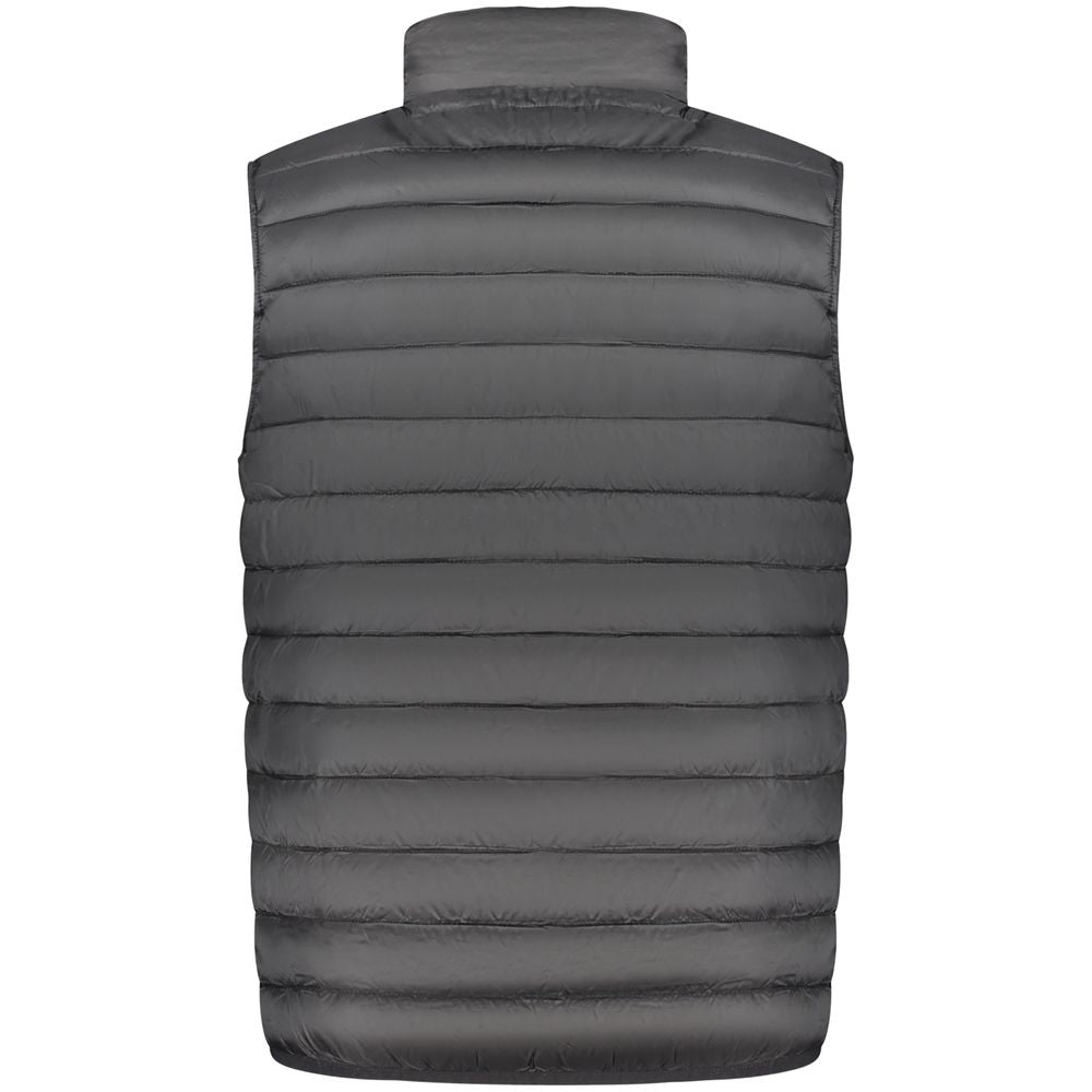Vest by Cavalli Class for men in polyester black features a enviable silhouette, elegantly detailed with a enviable and functional pockets for a enviable finish.