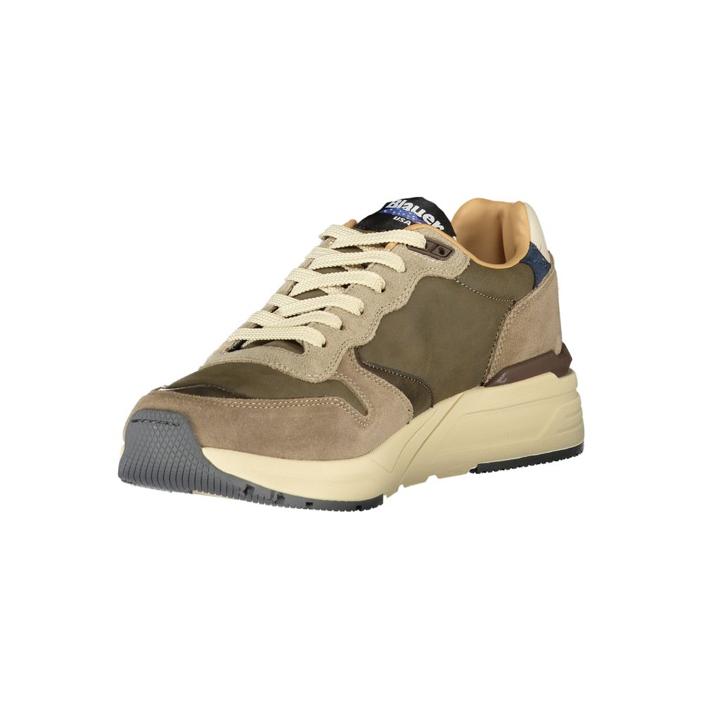 Blauer Gray Leather Men Sneaker