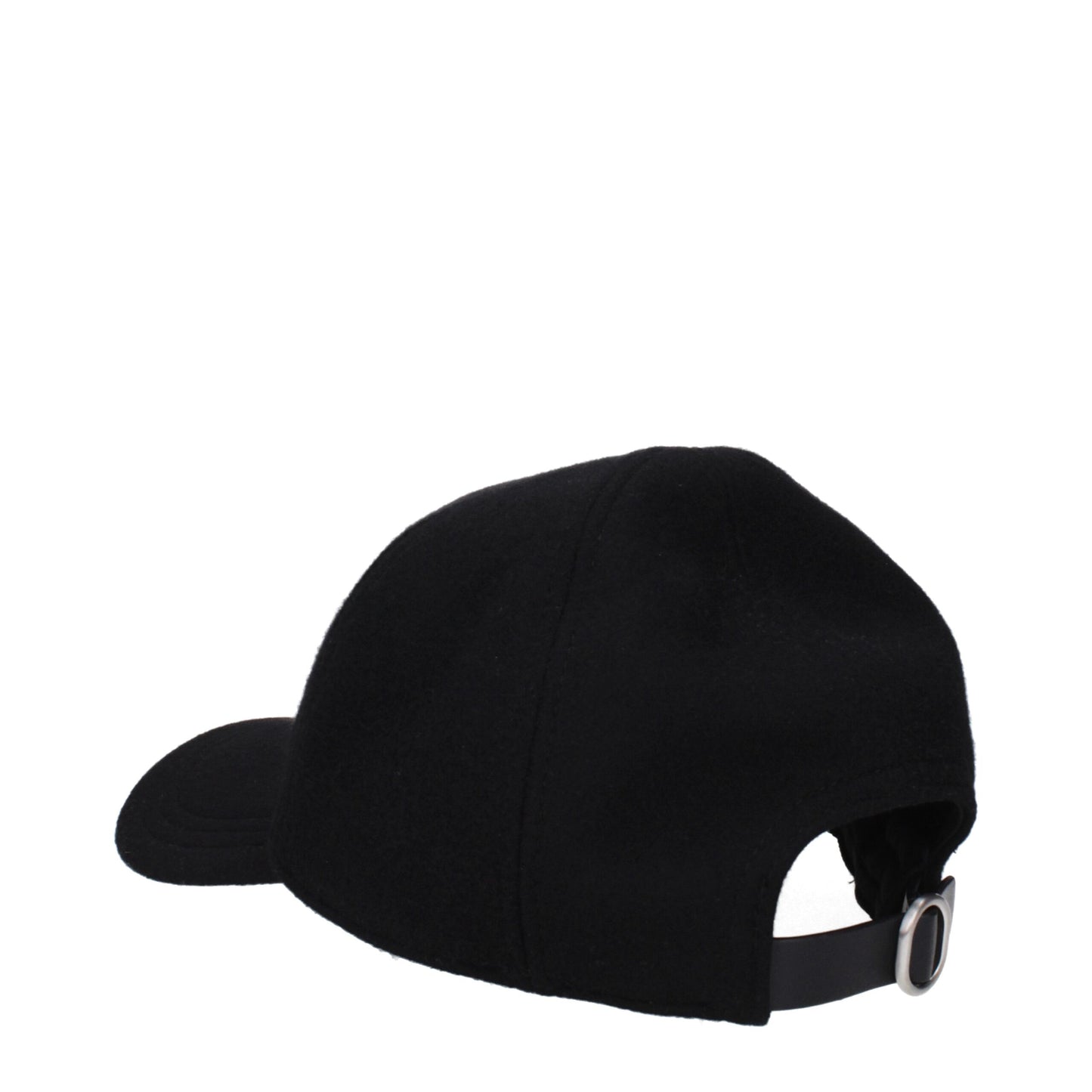 Jil Sander Black Cashmere Caps (Baseball Hat)