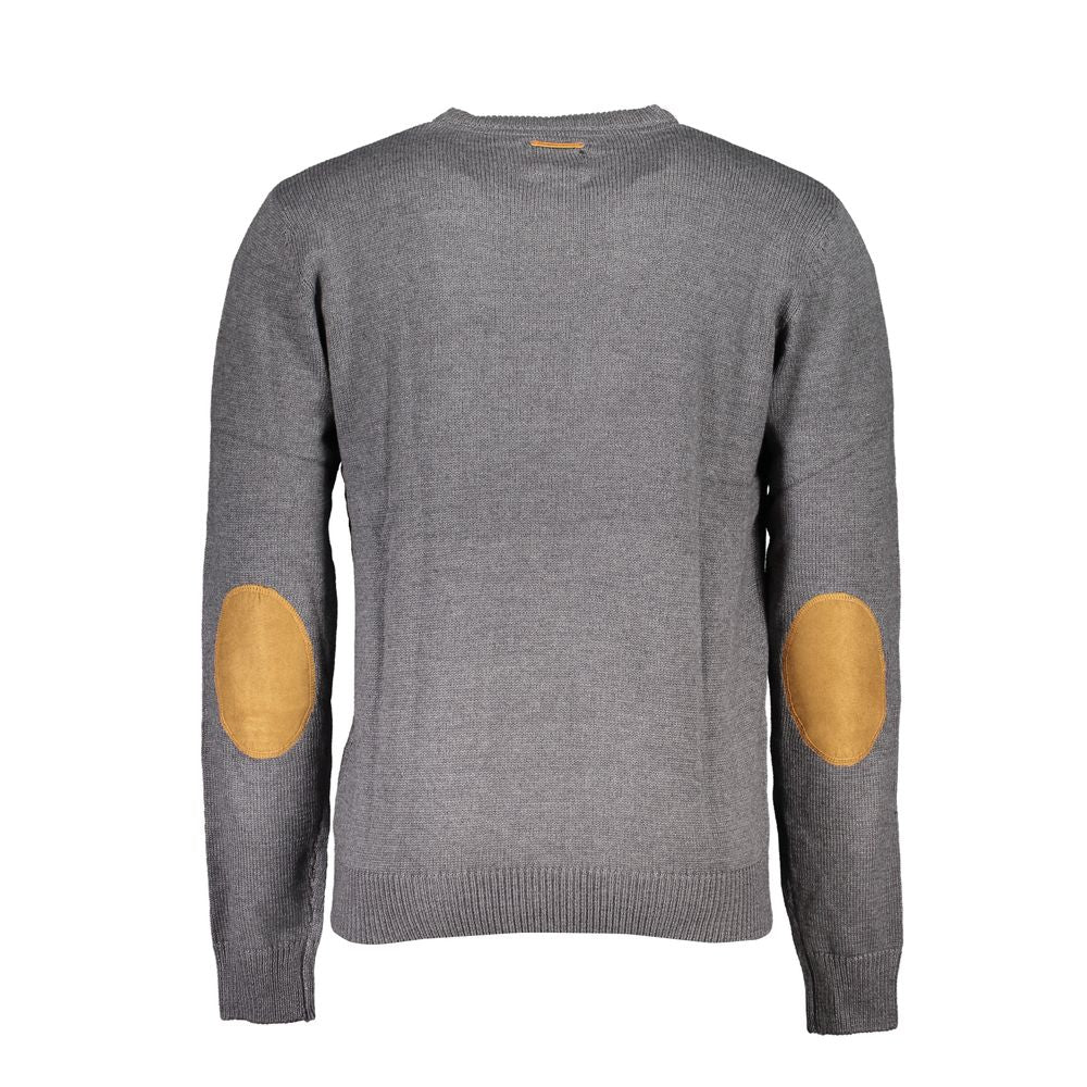 Sweatshirt by Gianmarco Venturi for men in cotton gray presents a smart casual silhouette, featuring a smart casual and for a sophisticated look.