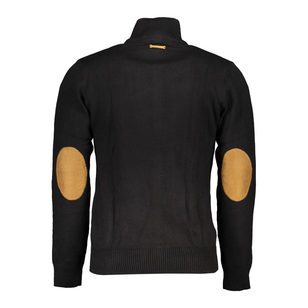 Cardigan by Gianmarco Venturi for men in cotton black features a nuanced silhouette with a refined and nuanced detailing for a sophisticated look.