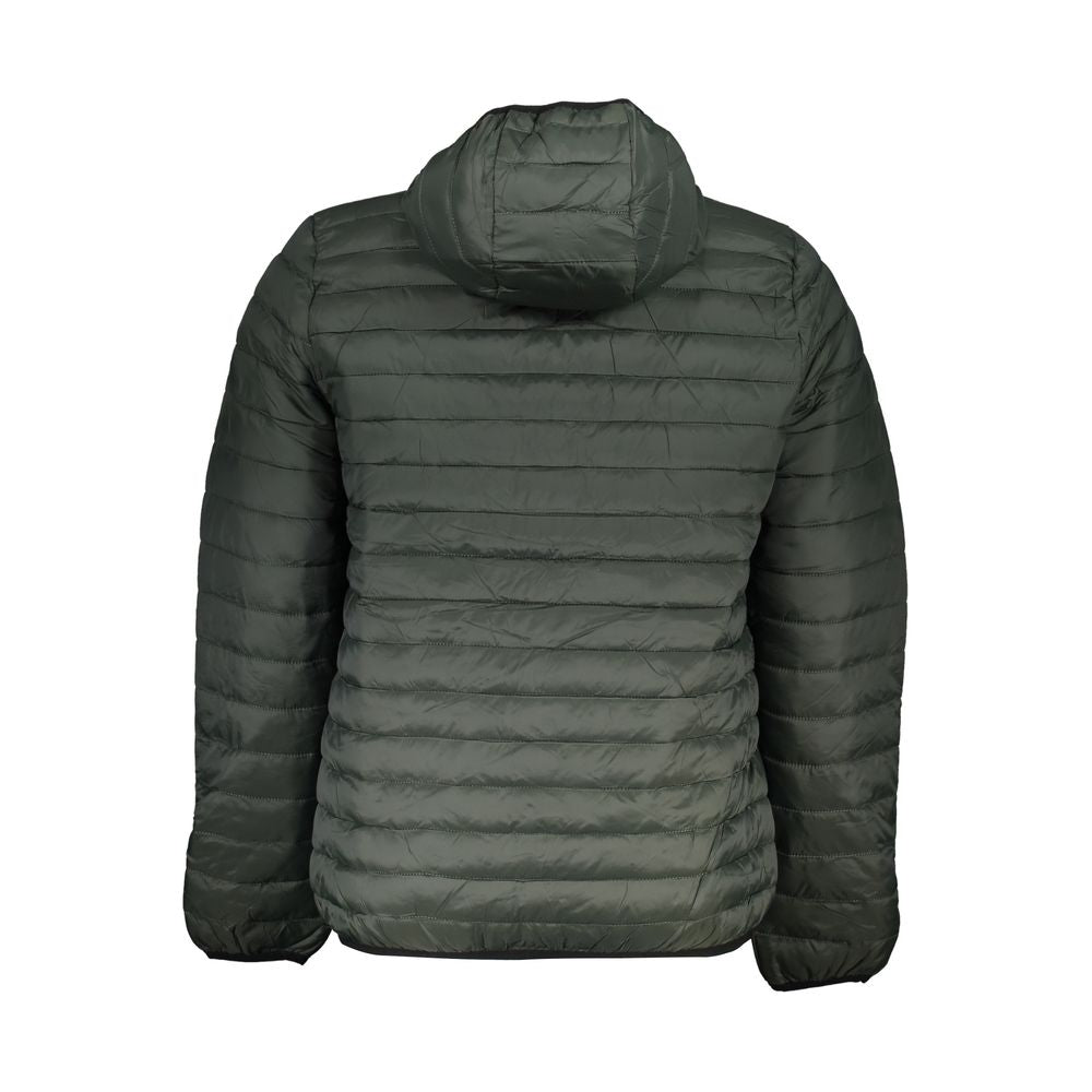 Hooded Overcoat by Gianmarco Venturi for men in polyamide green features an satoral silhouette, showcasing a sophisticated and satoral pockets & hooded for a premium, timeless look.