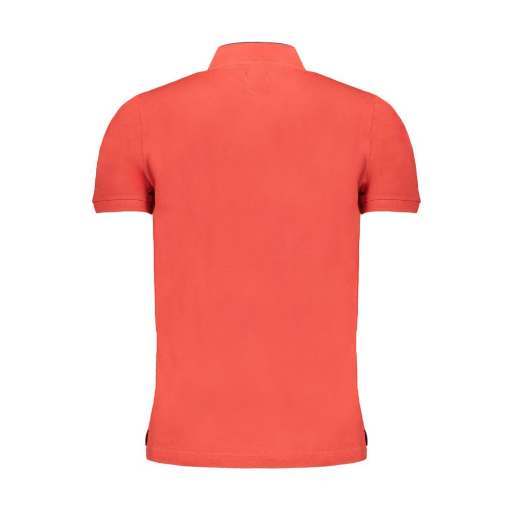 Polo Shirt by Gianmarco Venturi for men in cotton red presents a distinguished silhouette, showcasing a sophisticated and distinguished for a truly distinguished finish.
