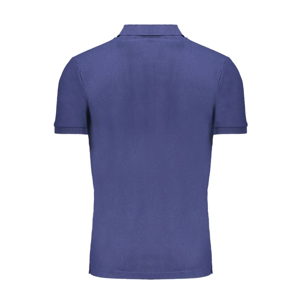 Polo Shirt by Gianmarco Venturi for men in cotton blue presents a crisp silhouette, artfully detailed with a crisp and crisp .