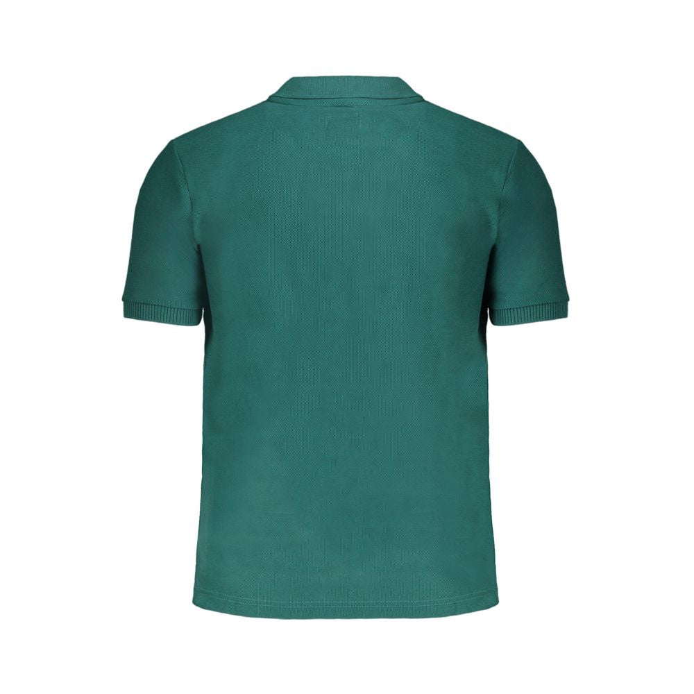 Polo Shirt by Gianmarco Venturi for men in cotton green presents a sleek silhouette, featuring a refined and for a sleek finish.