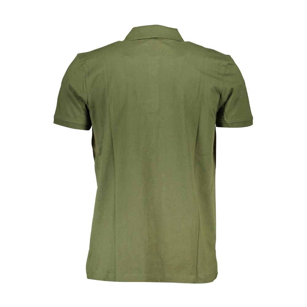 Polo Shirt by Gianmarco Venturi for men in cotton green presents a crisp silhouette, artfully detailed with a crisp and crisp .