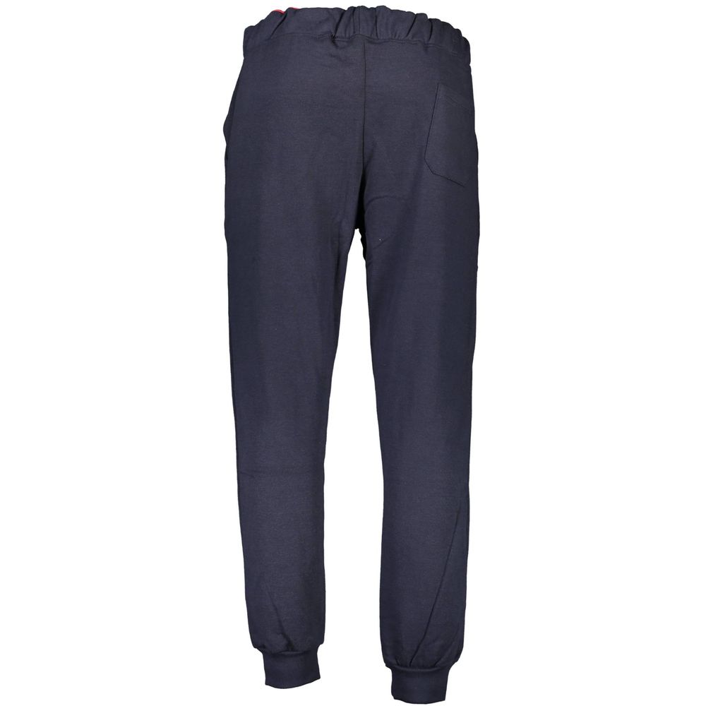 Joggers by Gianmarco Venturi for men in cotton blue features an refined tailoring silhouette, showcasing a premium with a and long cut for a refined tailoring look.