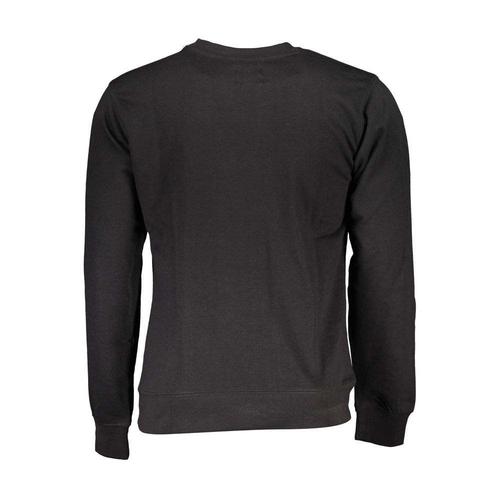 Sweatshirt by Gianmarco Venturi for men in cotton black presents a smart casual silhouette, featuring a smart casual and for a sophisticated look.