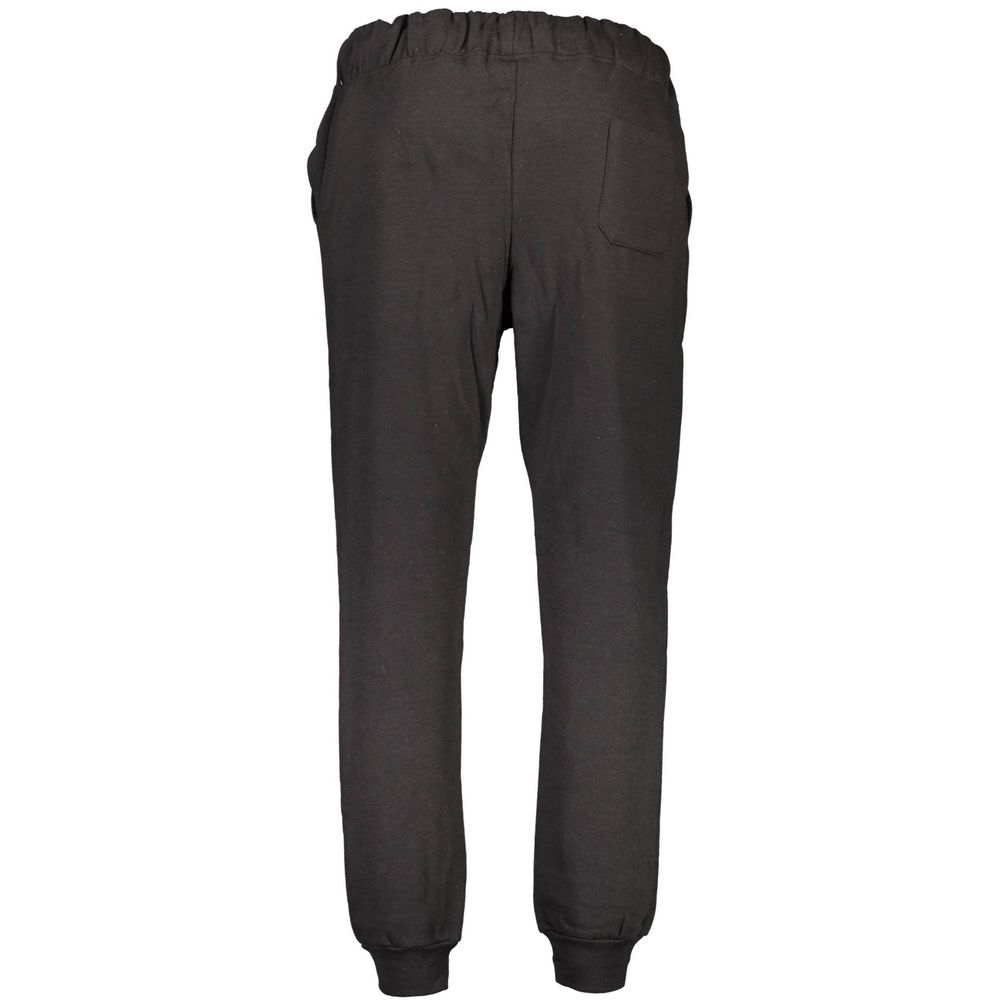 Joggers by Gianmarco Venturi for men in cotton black features an sartorial athletic and long with a cut for a sartorial finish.