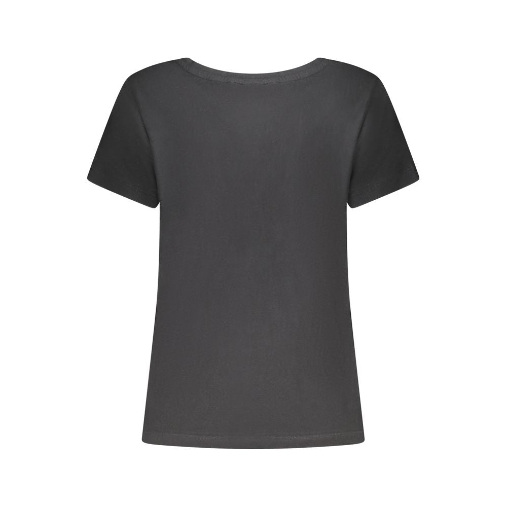 T-Shirt by Freddy for women in cotton & rhinestone black & print showcases a dramatic silhouette, elegantly detailed with a dramatic and for a truly dramatic finish.
