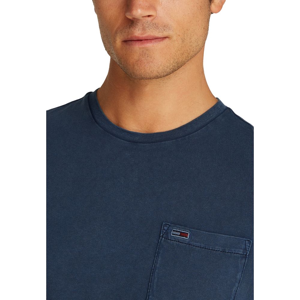Tommy Hilfiger Jeans Men's Cotton Activewear T-Shirt - Blue