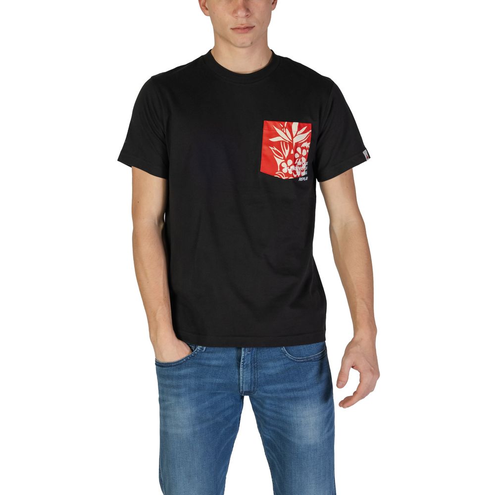 Replay Men's Cotton T-Shirt - Black Floral