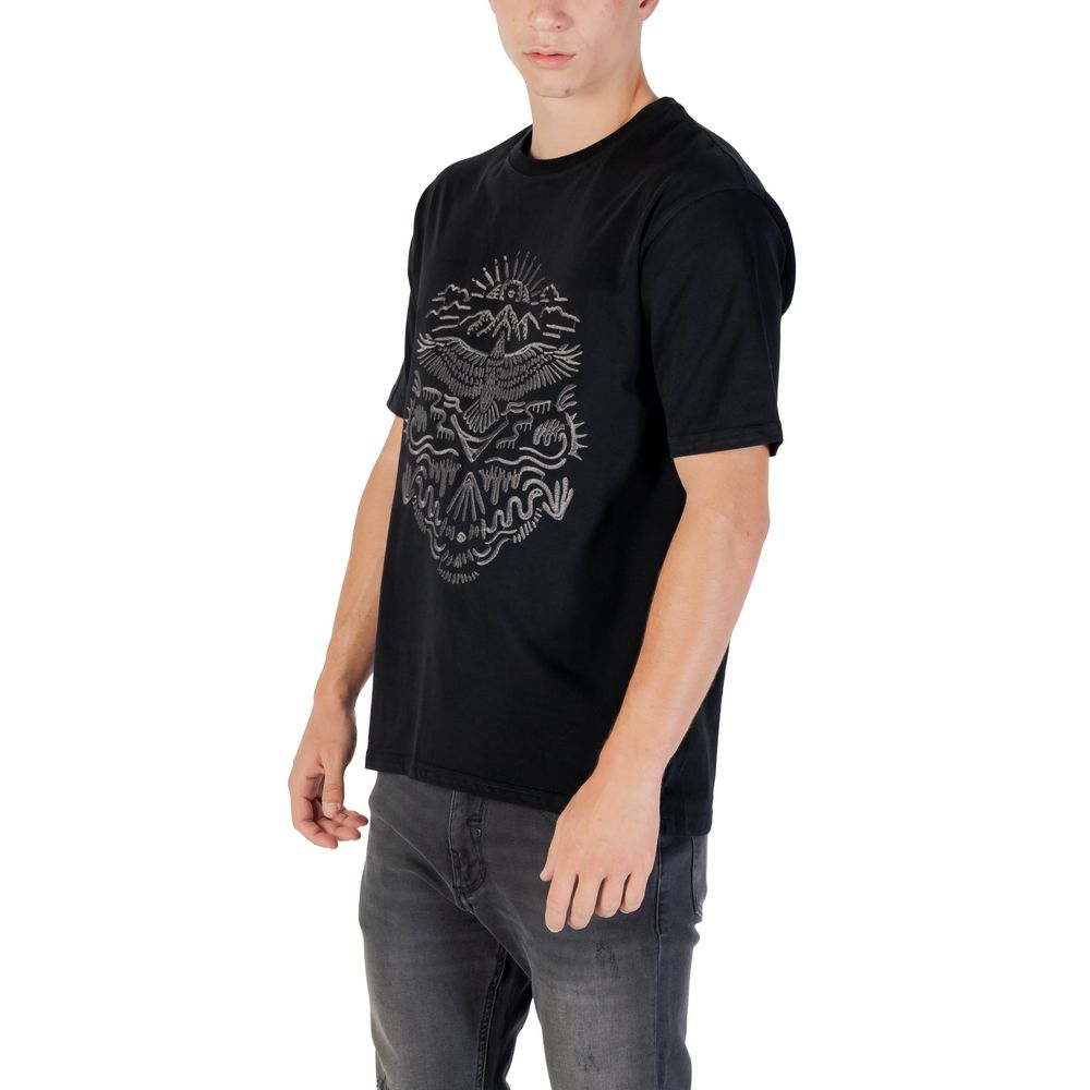 Gianni Lupo Men's Cotton T-Shirt - Black Natural