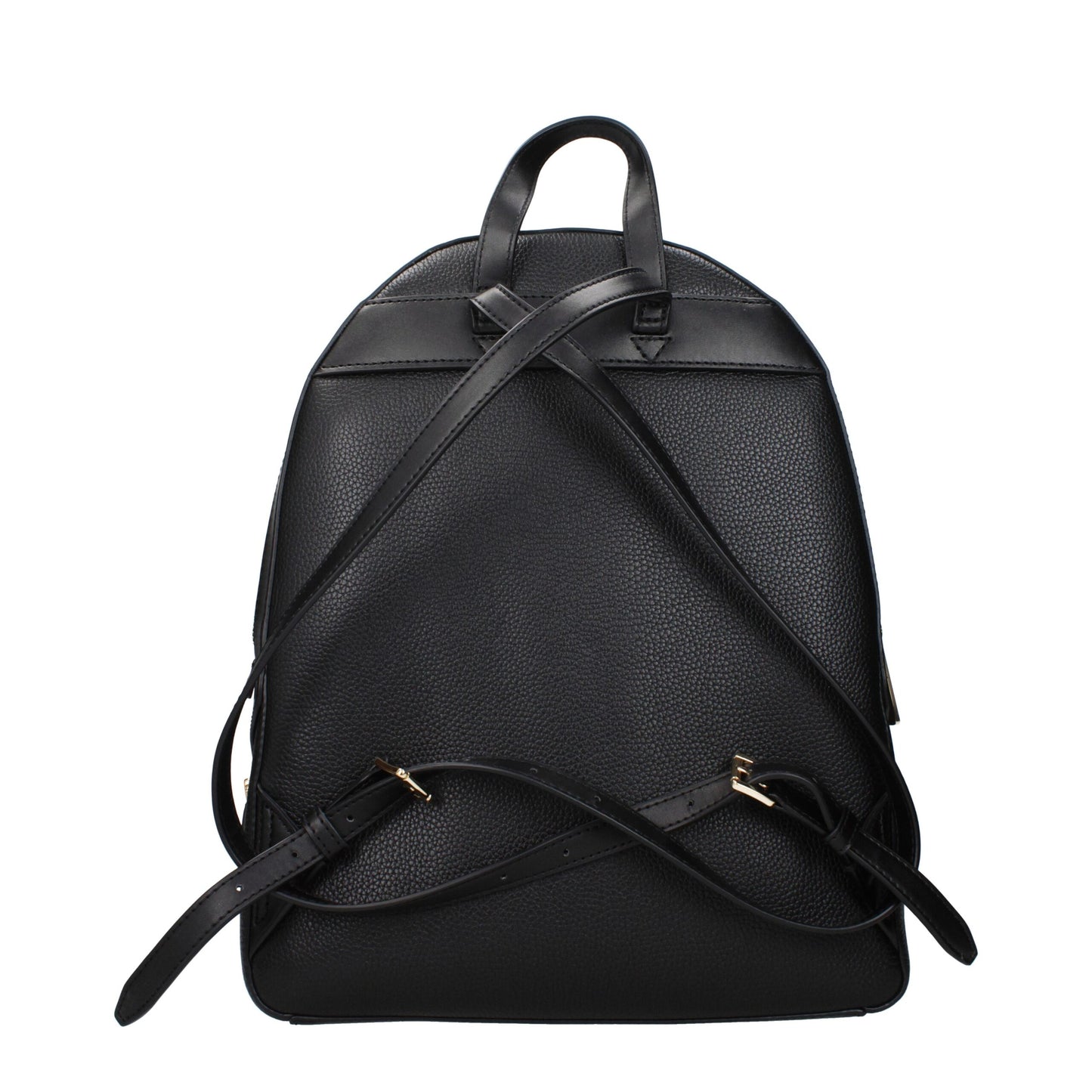 Michael Kors Black Leather Backpacks