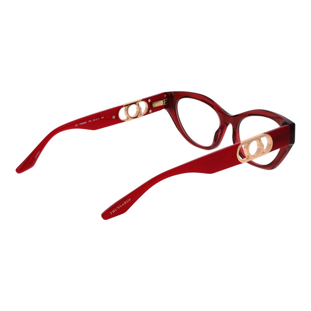 Trussardi Red Women Glasses Frame