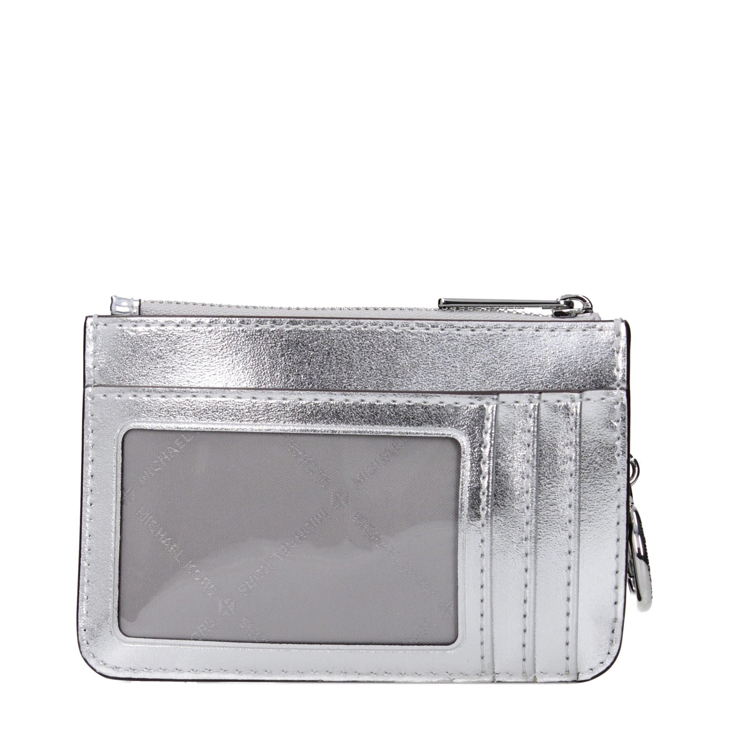 Michael Kors Ostrich Leather Wallet - Gray Silver