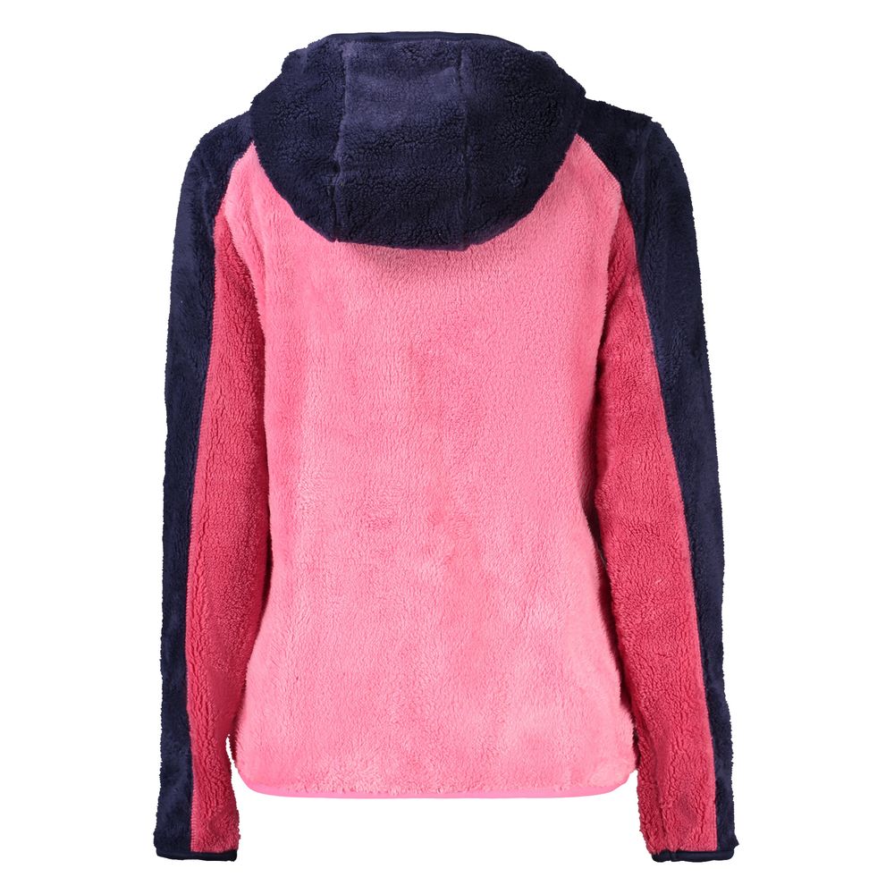 Norway 1963 Women's Polyester Hooded Windbreaker Jacket - Pink