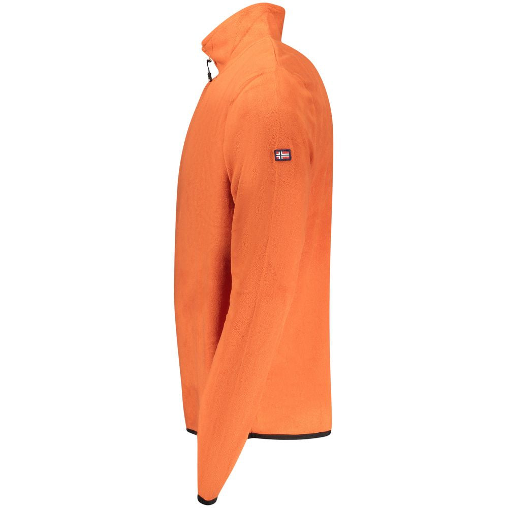 Norway 1963 Orange Polyester Men Sweater