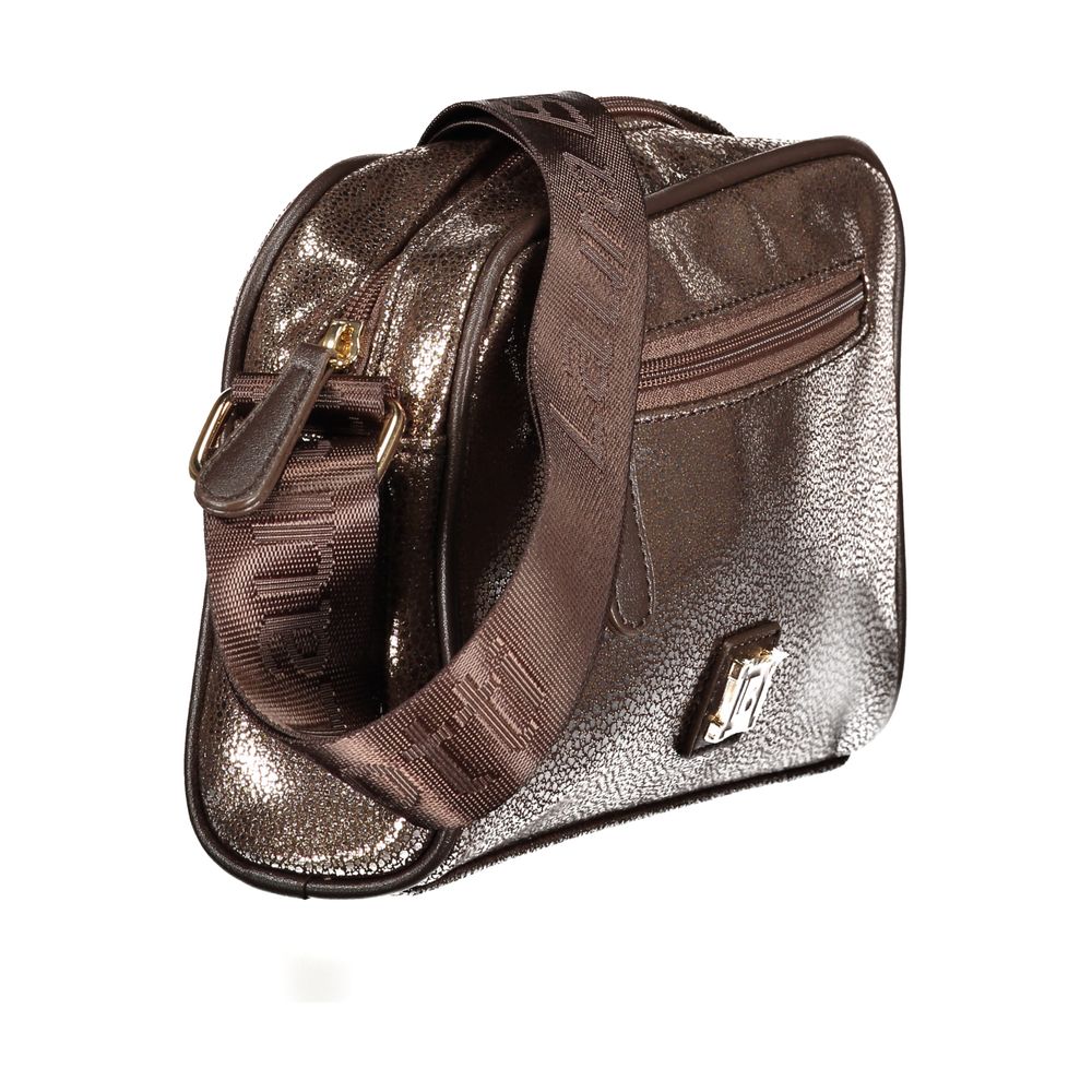 Laura Biagiotti Tapiro Polyester Viscose Modal & Nickel Handbag - Bronze