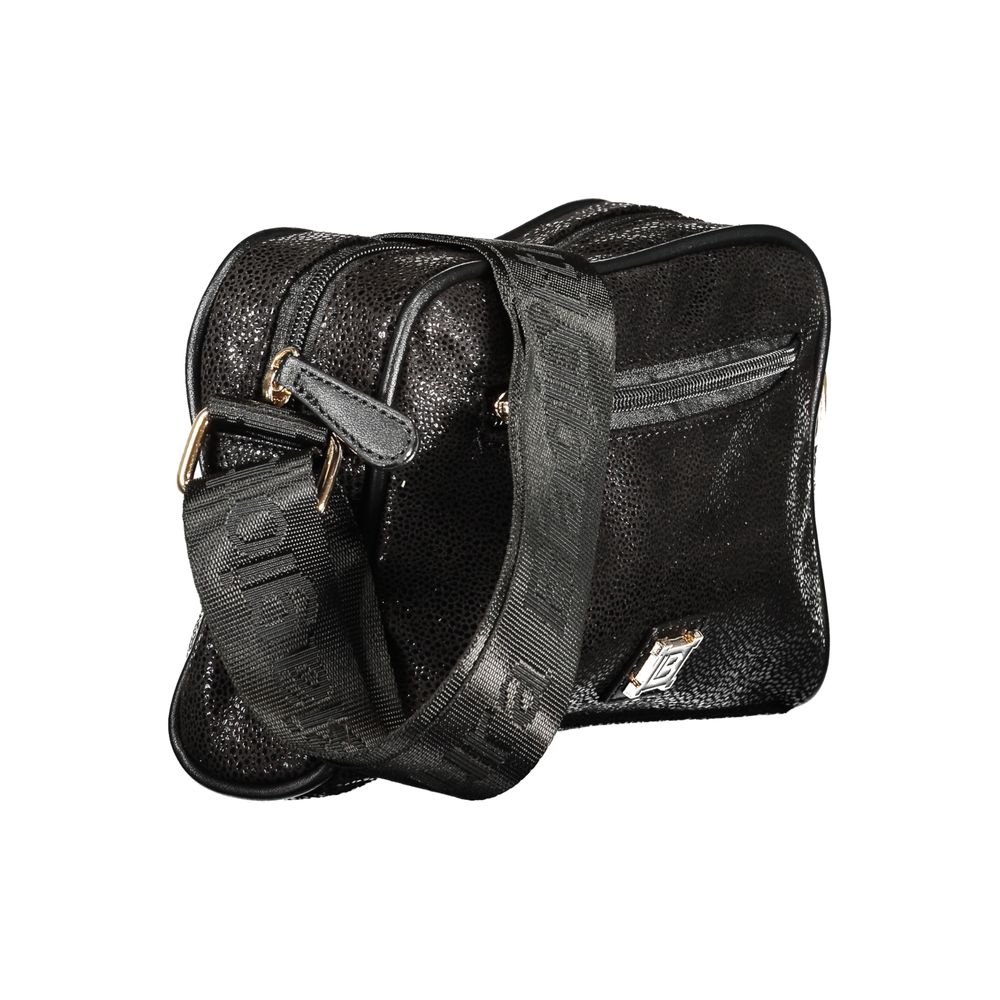 Handbag by Laura Biagiotti for women in polyester viscose modal & nickel black features a exquisite silhouette, showcasing a secure zipper and exquisite external-pockets & internal-pockets with versatile shoulder-strap & adjustable-strap for a exquisite finish.
