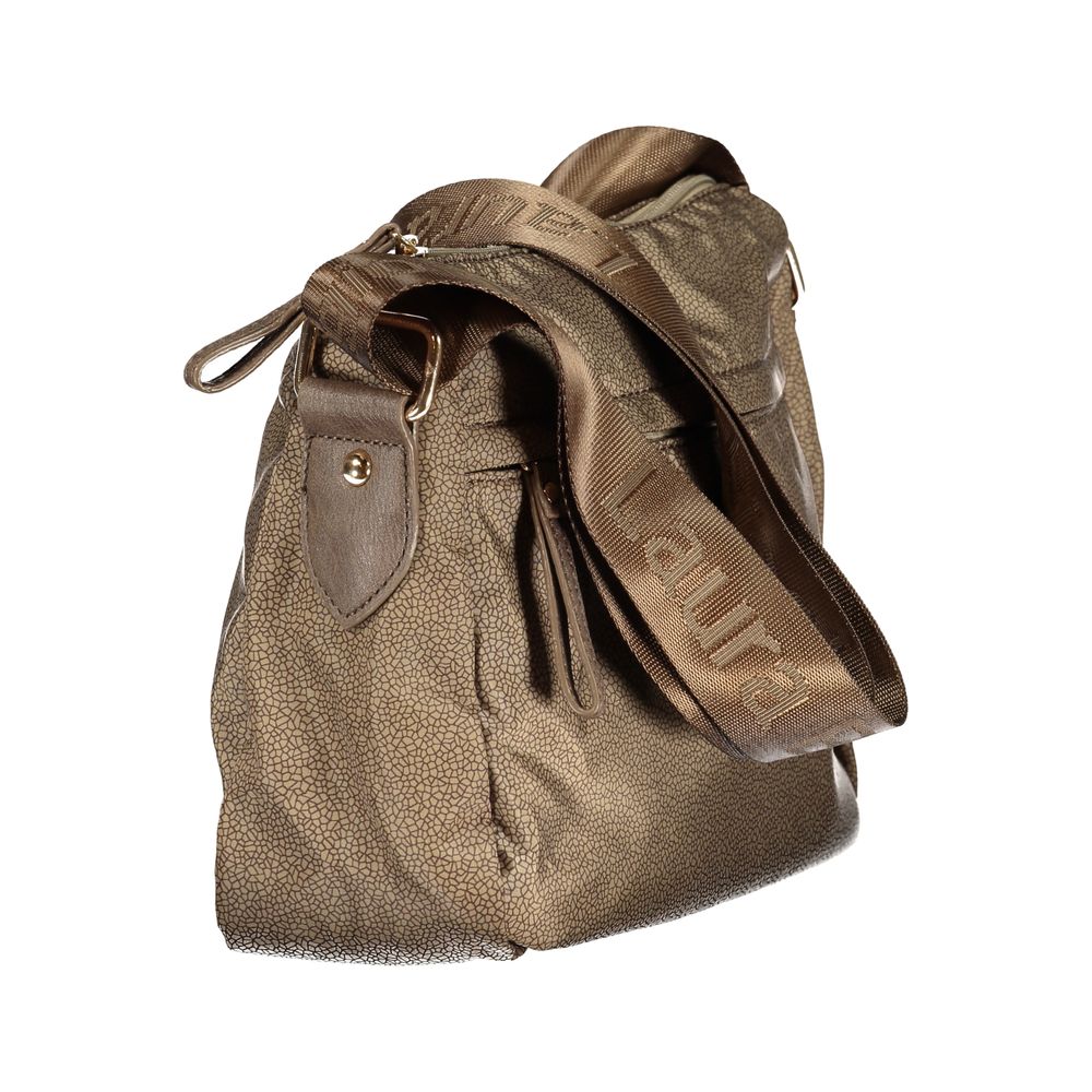 Handbag by Laura Biagiotti for women in polyester viscose modal & nickel beige & signature features a refined silhouette, showcasing a secure zipper, organized , and versatile shoulder-strap & adjustable-strap for a refined finish.