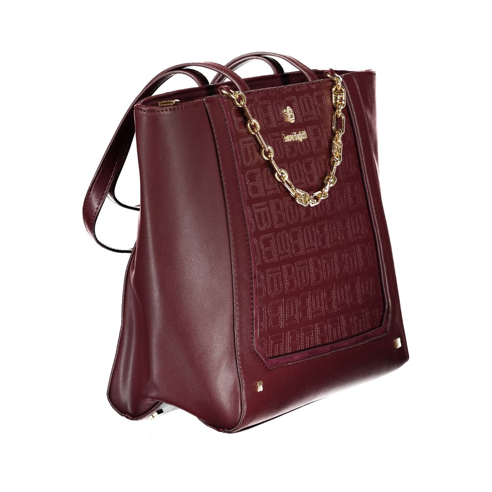 Laura Biagiotti Grace PVC Viscose Modal & Nickel Handbag - Red