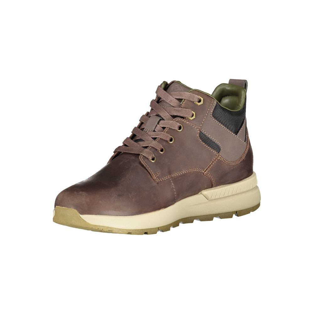 Ankle Boots by Lumberjack for men in polyester polyethylene leather brown & print features an high-performance design from the Men's Polyester Polyethylene Leather Ankle Boots collection, highlighting a high-performance and for a refined look.