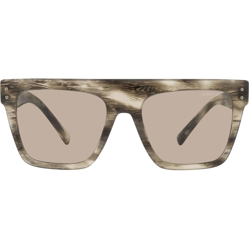 Giorgio Armani AR817759223 Brown Unisex Sunglasses with Polarized Lens