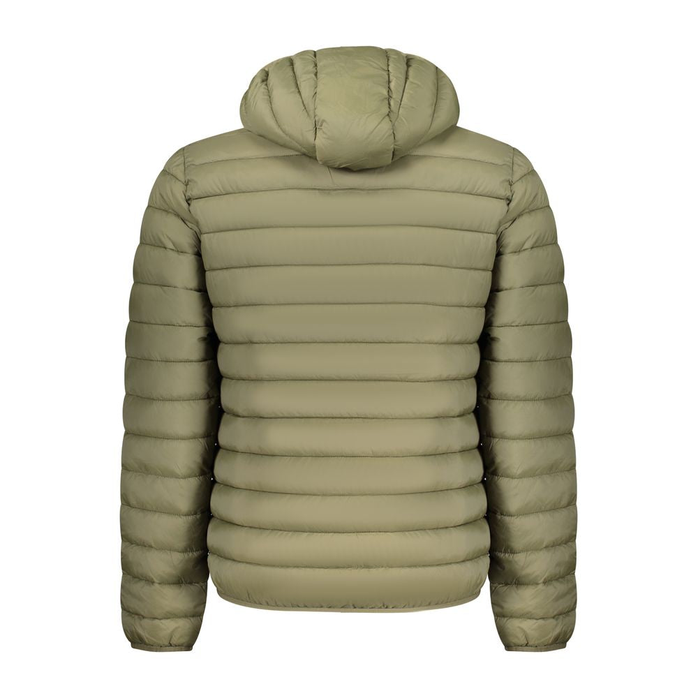 Hooded Puffer Jacket by Armata Di Mare for men in polyamide green features an on trend silhouette, showcasing refined pockets, hooded & insulated and a sophisticated hooded neckline for a truly on trend finish.