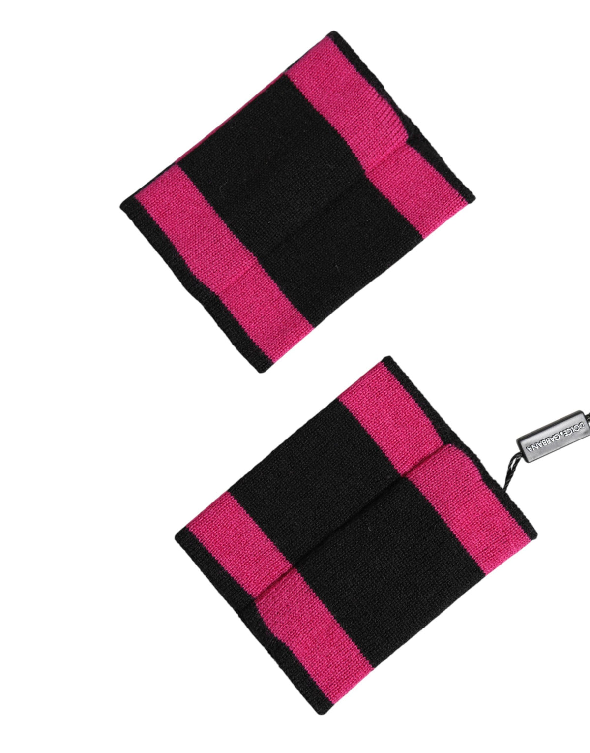 Dolce & Gabbana Men's Cashmere Viscose & Polyamide Bracelet - Black Pink Signature