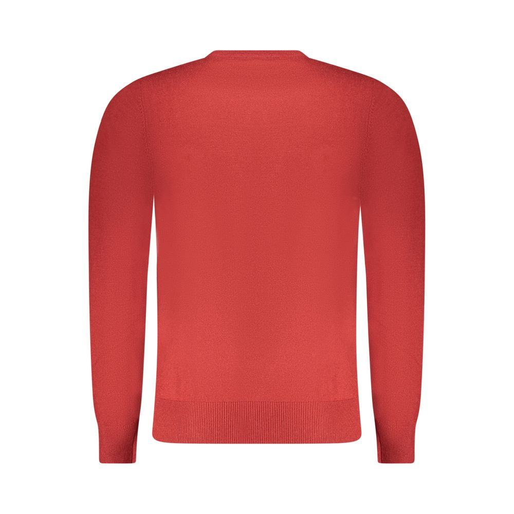 Rifle Men's Crew Neck Nylon Polyester & Wool Sweatshirt - Red Signature