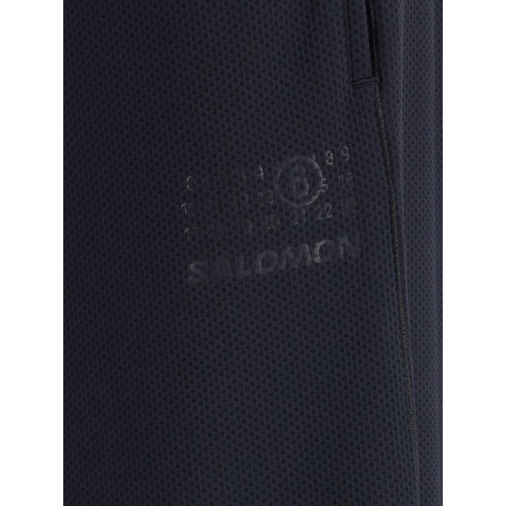 MM6 Black Polyester Athletic Pants