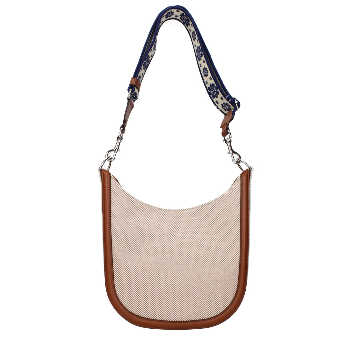Valentino Garavani Fabric Crossbody Messenger Bag - Beige