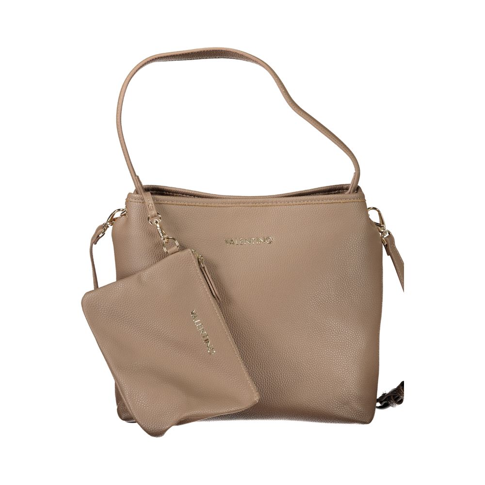 Mario Valentino Polyethylene 2-in-1 Shoulder & Crossbody Pouch Handbag - Brown