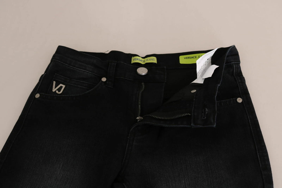 Versace Jeans Couture Dora Women's Slim Stretch Denim Cotton Jeans Jeans - Black
