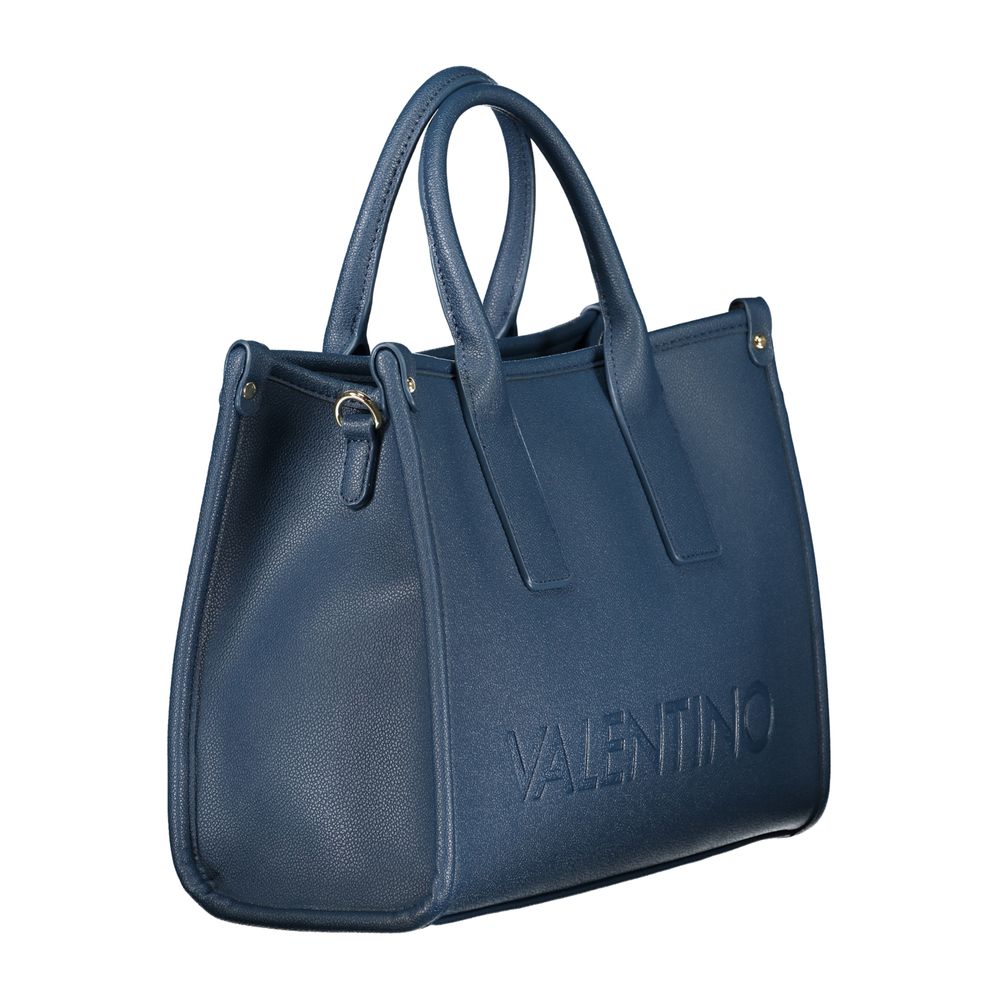 Mario Valentino Polyethylene Handbag - Blue Signature Print