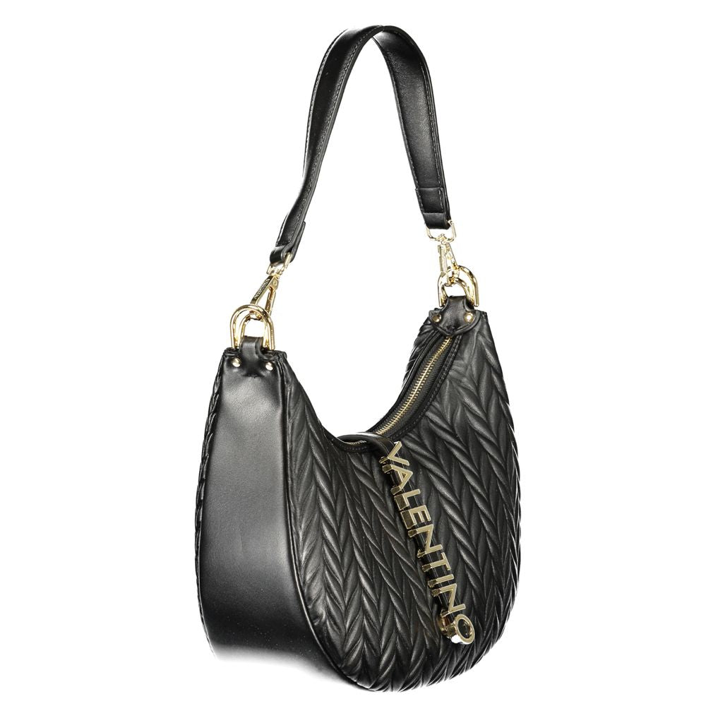 Mario Valentino Polyethylene Shoulder Handbag - Black Signature