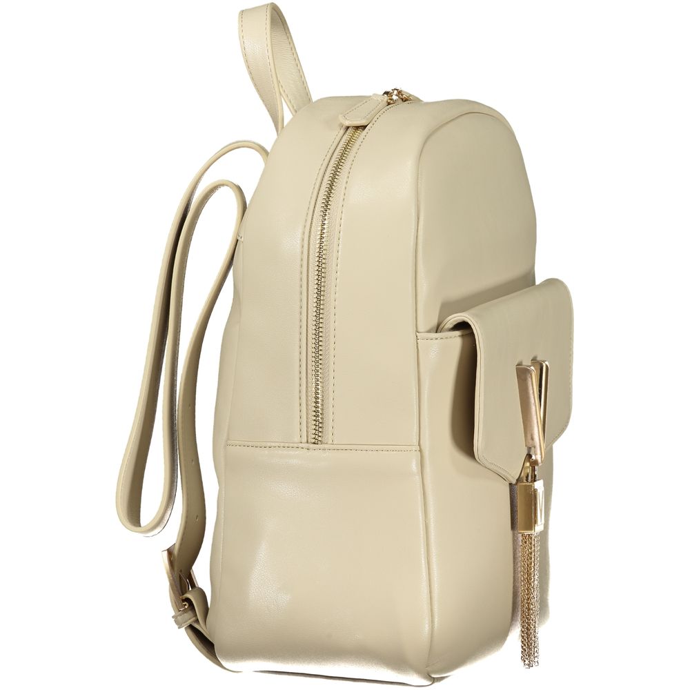 Mario Valentino Polyethylene Backpack - Beige Signature