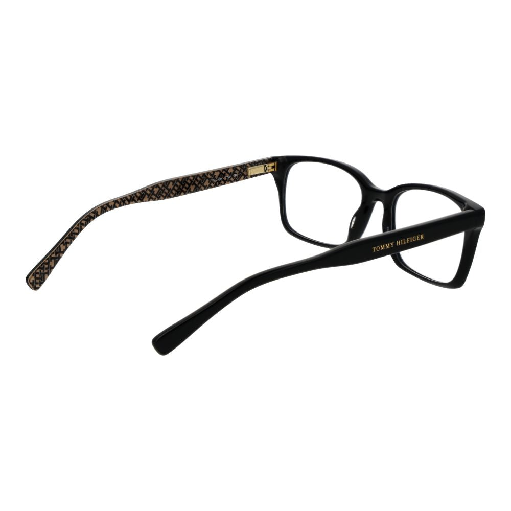 Tommy Hilfiger Women's Rectangle Full-Rim Acetate Eyeglasses Frames - Black