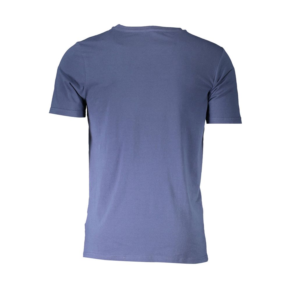 Aeronautica Militare Men's Crew Neck Stretch Cotton Activewear T-Shirt - Blue