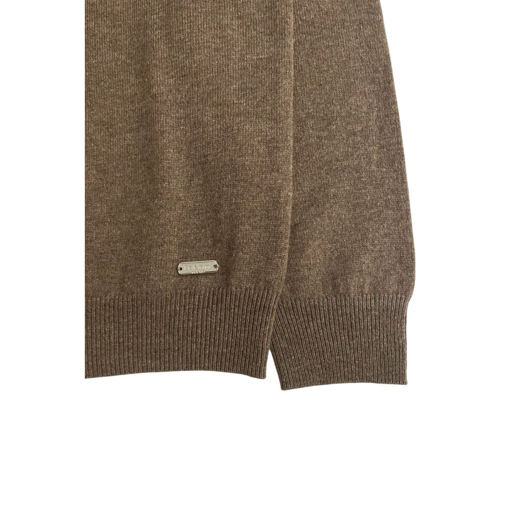 Baldinini Trend Brown Cashmere Sweater