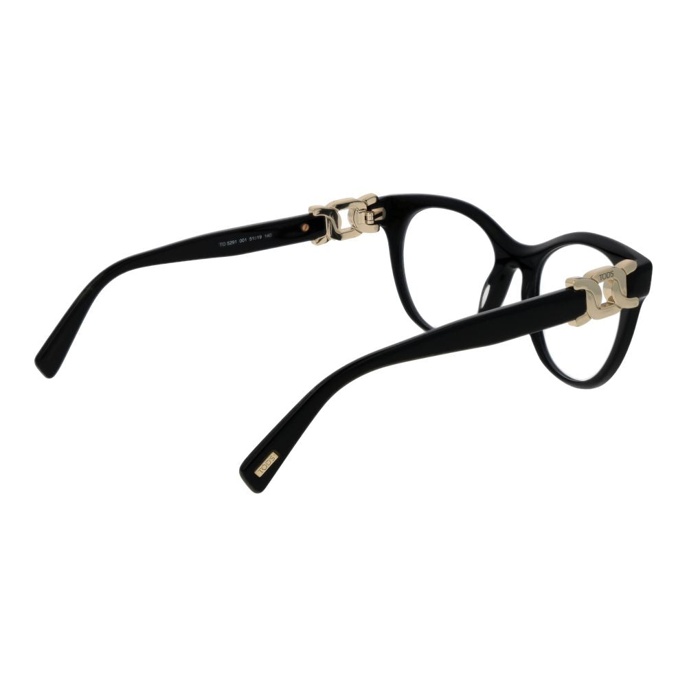 Tod's Women's Full-Rim Round Acetate Eyeglasses Frames - Black
