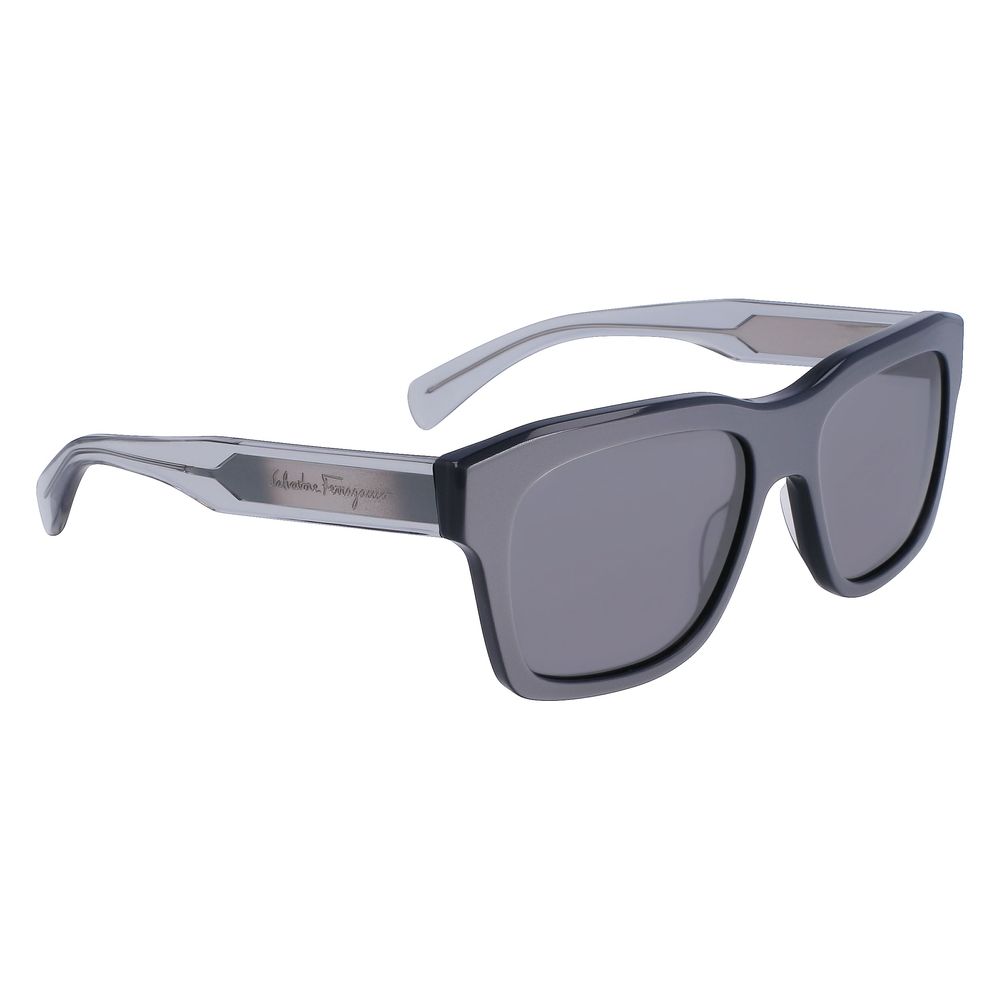 Ferragamo SF1087S5618058 Gray Men's Sunglasses with Polarized Lens