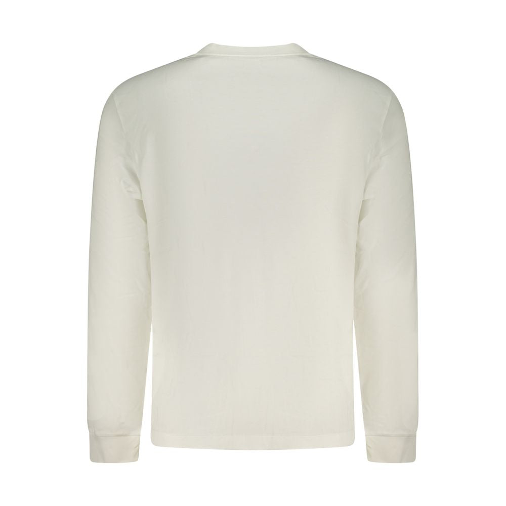 T-Shirt by Calvin Klein for men in cotton white features an edgy silhouette, meticulously detailed with a sophisticated and for a truly edgy finish.